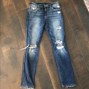 Distressed Joes jeans